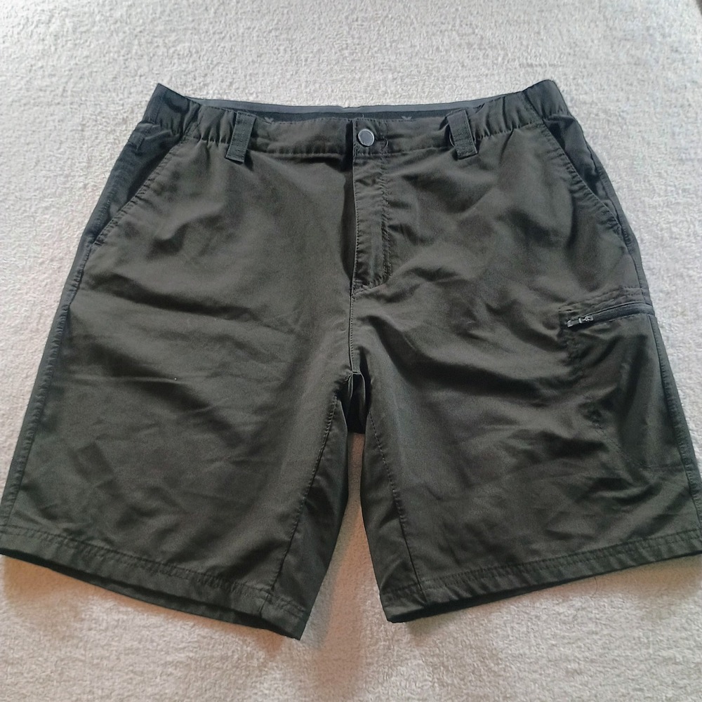 ZeroXposur Mens Travel Series Shorts Dark Olive 38 Cargo Pocket